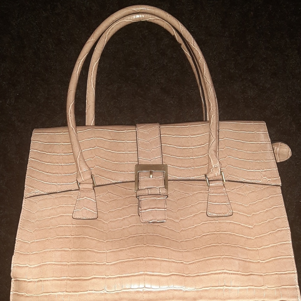 Chic Gorgeous faux leather Croc Satchel Bag